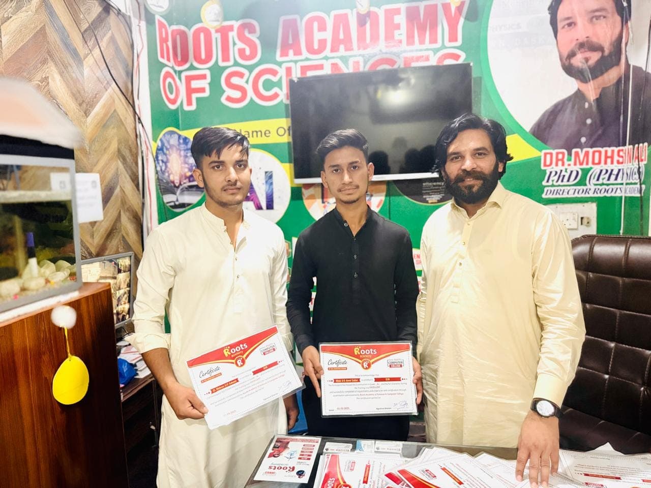 Graduates with certificates — Daska campus — Roots Academy of Sciences Daska